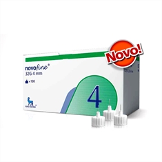Novofine 4mm com 10 Agulhas para Caneta de Insulina Compatível com Todas as Canetas Disponíveis no Mercado